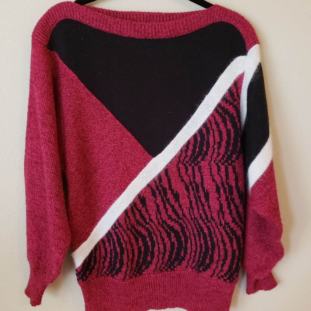 Vintage Knitivo Mod Geometric  Women's Sweater